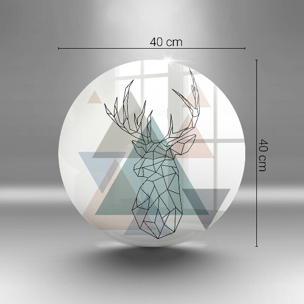 Kuchynská doska veľká zo skla Abstraktný jeleň