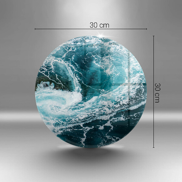 Kuchynská doska zo skla Peniace vlny vody