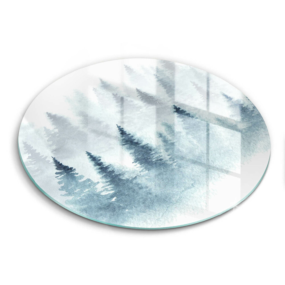 Kuchynská doska zo skla Maľovaný zimný les