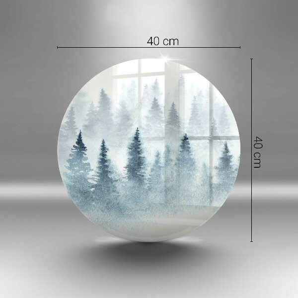 Kuchynská doska zo skla Maľovaný zimný les