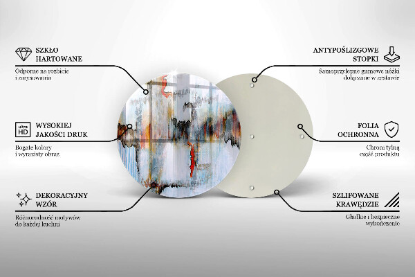 Kuchynská doska zo skla Abstrakcia farby