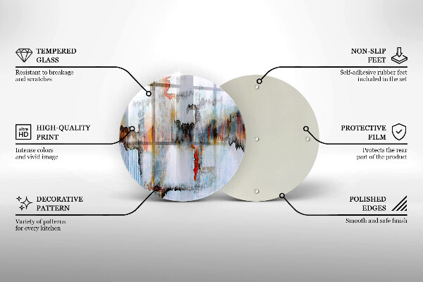 Kuchynská doska zo skla Abstrakcia farby
