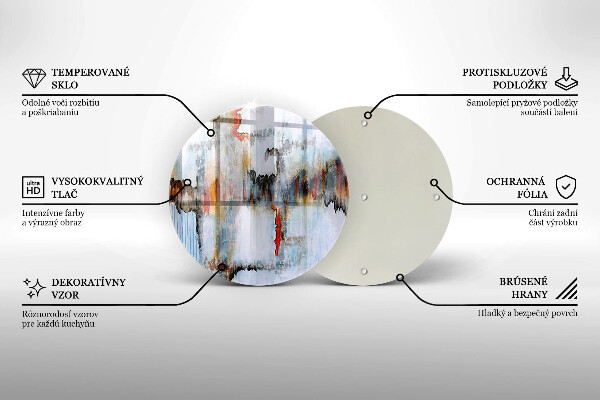 Kuchynská doska zo skla Abstrakcia farby