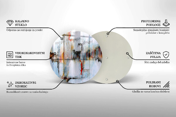 Kuchynská doska zo skla Abstrakcia farby