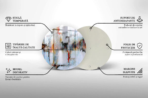 Kuchynská doska zo skla Abstrakcia farby