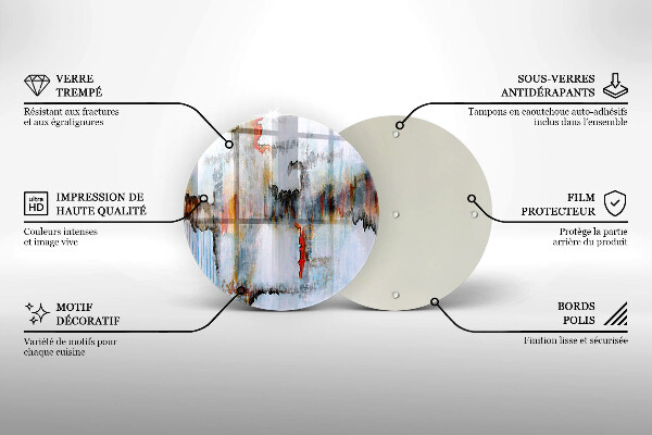 Kuchynská doska zo skla Abstrakcia farby