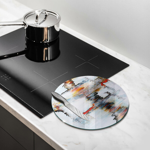 Kuchynská doska zo skla Abstrakcia farby