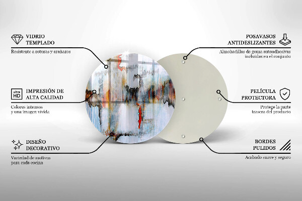 Kuchynská doska zo skla Abstrakcia farby