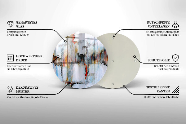 Kuchynská doska zo skla Abstrakcia farby