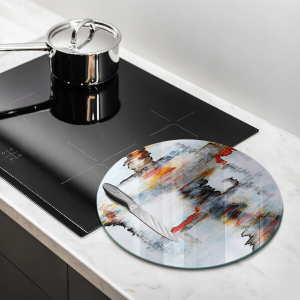 Kuchynská doska zo skla Abstrakcia farby