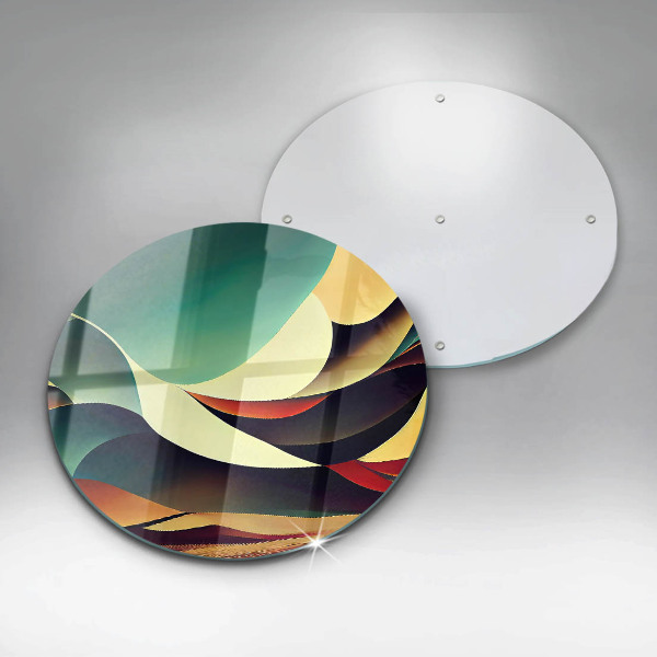 Kuchynská doska veľká zo skla Tvarová abstrakcia