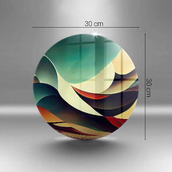 Kuchynská doska veľká zo skla Tvarová abstrakcia