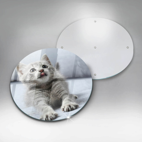 Kuchynská doska zo skla Malé roztomilé mačiatko