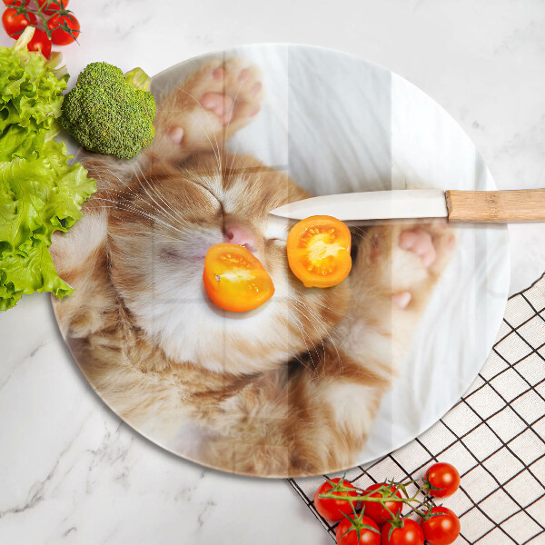 Kuchynská doska zo skla Malé roztomilé mačiatko