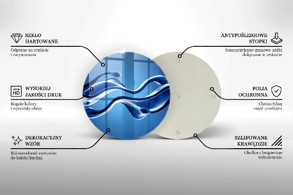 Kuchynská doska zo skla Abstrakcia tekutín