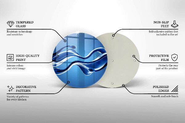 Kuchynská doska zo skla Abstrakcia tekutín