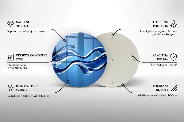 Kuchynská doska zo skla Abstrakcia tekutín