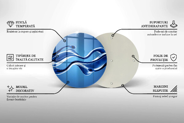 Kuchynská doska zo skla Abstrakcia tekutín