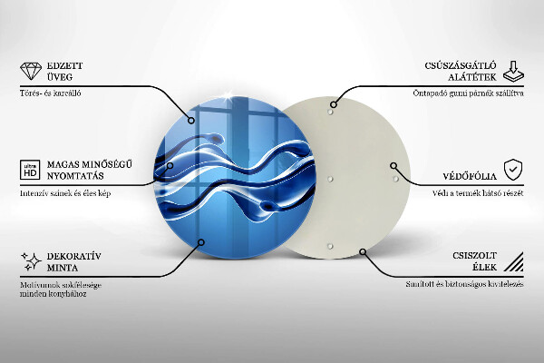 Kuchynská doska zo skla Abstrakcia tekutín