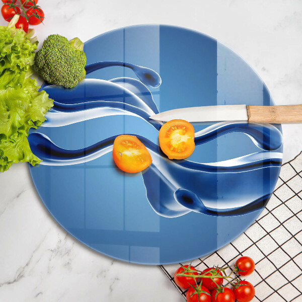 Kuchynská doska zo skla Abstrakcia tekutín