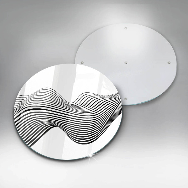 Kuchynská doska zo skla Lineárna abstrakcia