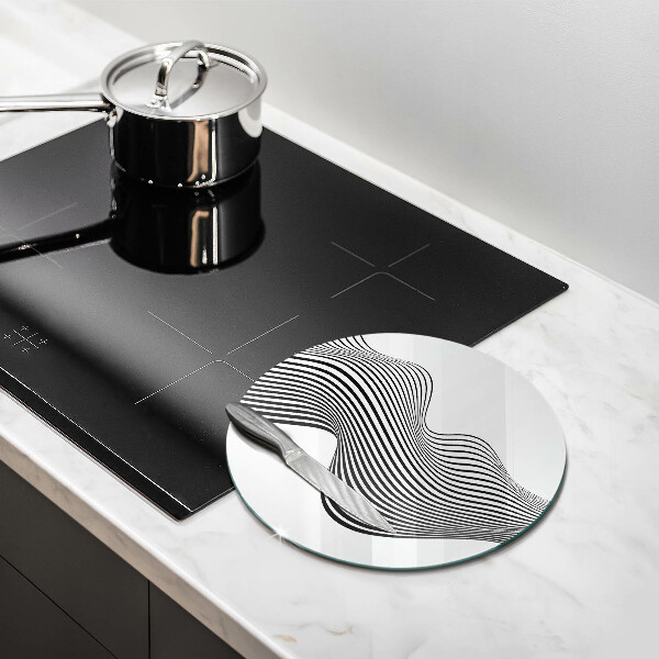 Kuchynská doska zo skla Lineárna abstrakcia