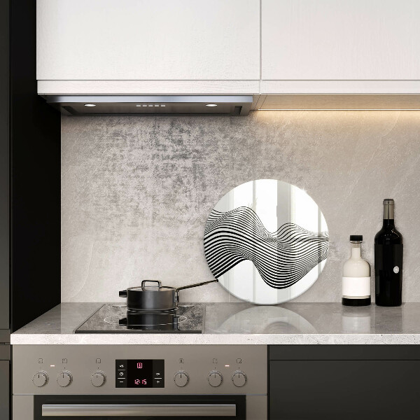 Kuchynská doska zo skla Lineárna abstrakcia