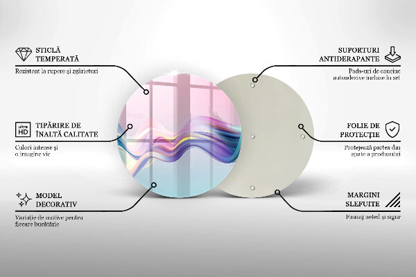 Kuchynská doska zo skla Pastelová abstrakcia