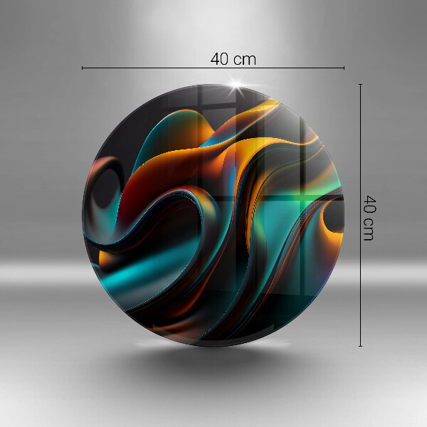 Kuchynská doska veľká zo skla Farebná abstrakcia