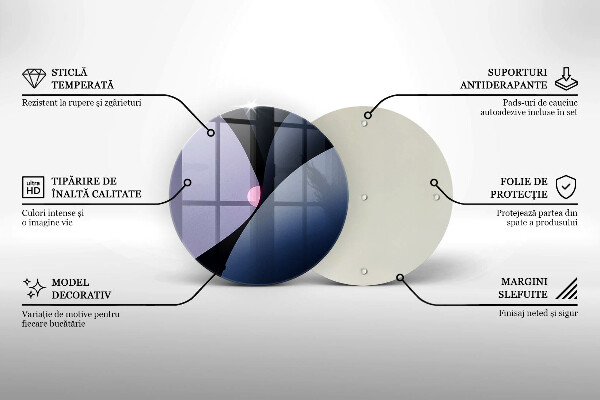 Kuchynská doska zo skla Abstraktné tvary