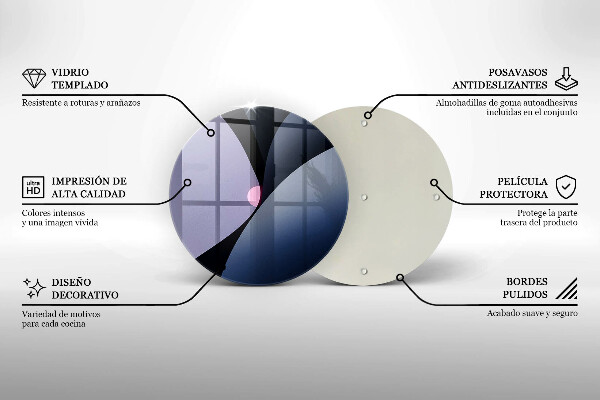 Kuchynská doska zo skla Abstraktné tvary