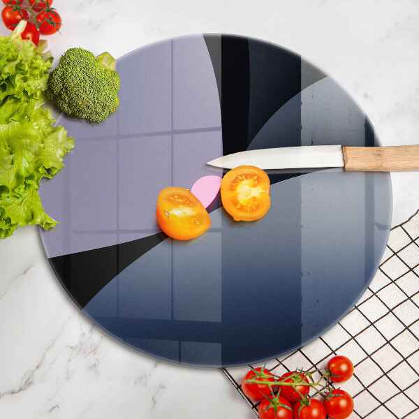 Kuchynská doska zo skla Abstraktné tvary