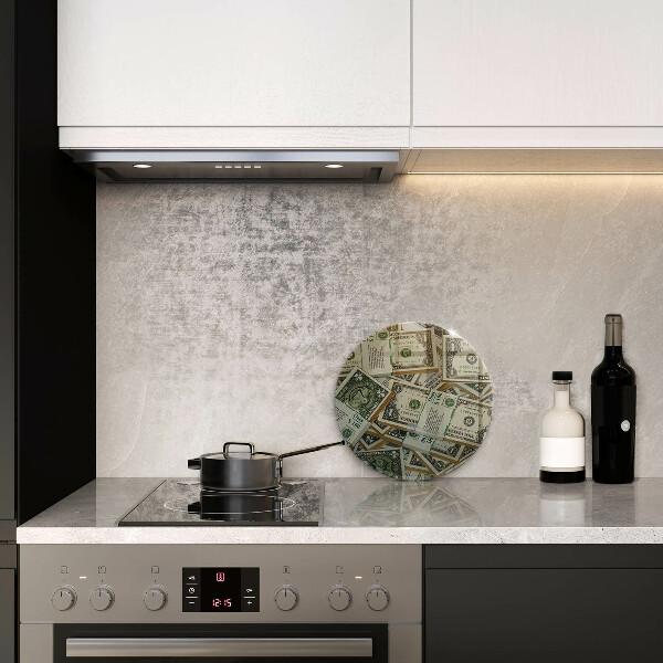 Kuchynská doska zo skla Peniaze doláre