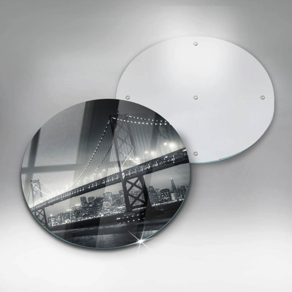 Kuchynská doska veľká zo skla Most Benjamina Franklina