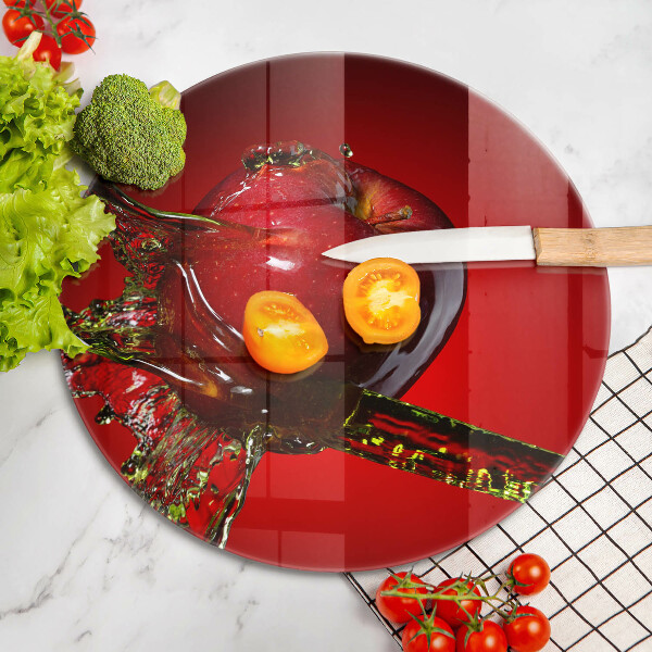 Kuchynská doska zo skla Jablkové ovocie vo vode