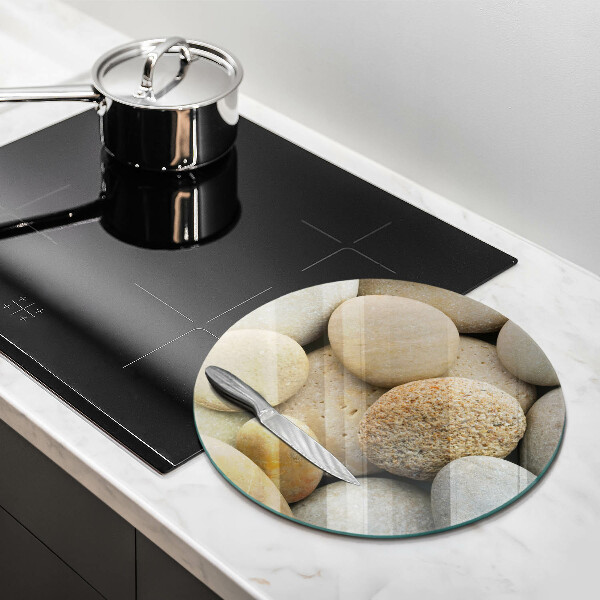 Kuchynská doska zo skla Vzor oválnych kamienkov