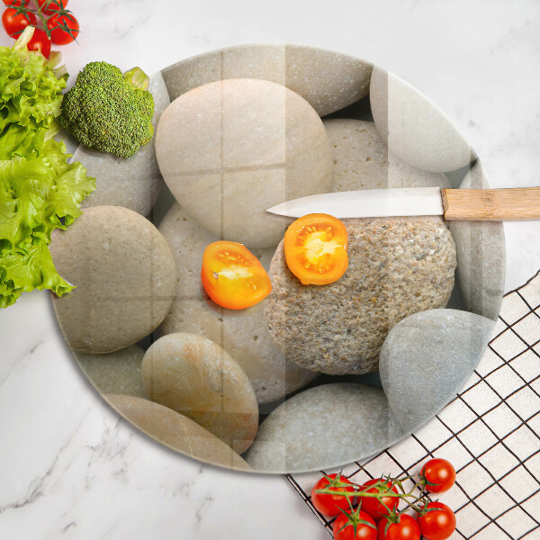 Kuchynská doska zo skla Vzor oválnych kamienkov