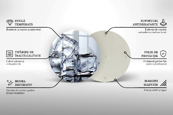 Kuchynská doska zo skla Kocky ľadu