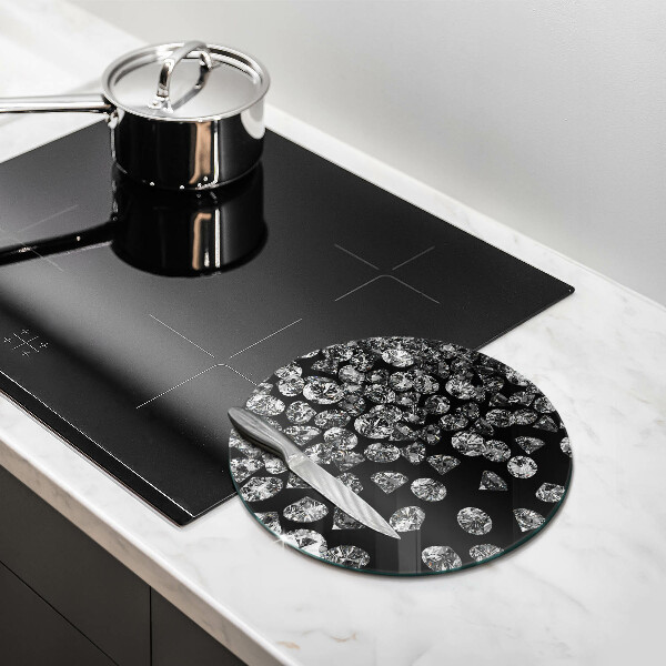 Kuchynská doska zo skla Diamanty diamanty