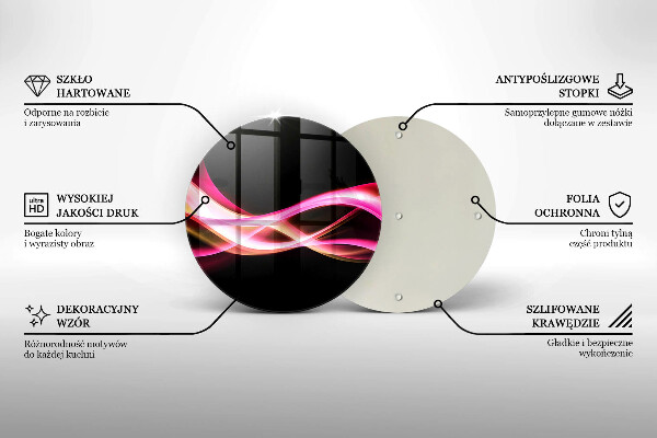 Kuchynská doska zo skla Abstraktný neónový dym