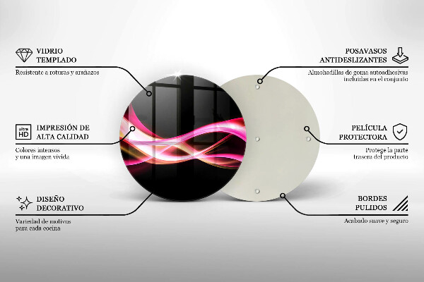 Kuchynská doska zo skla Abstraktný neónový dym