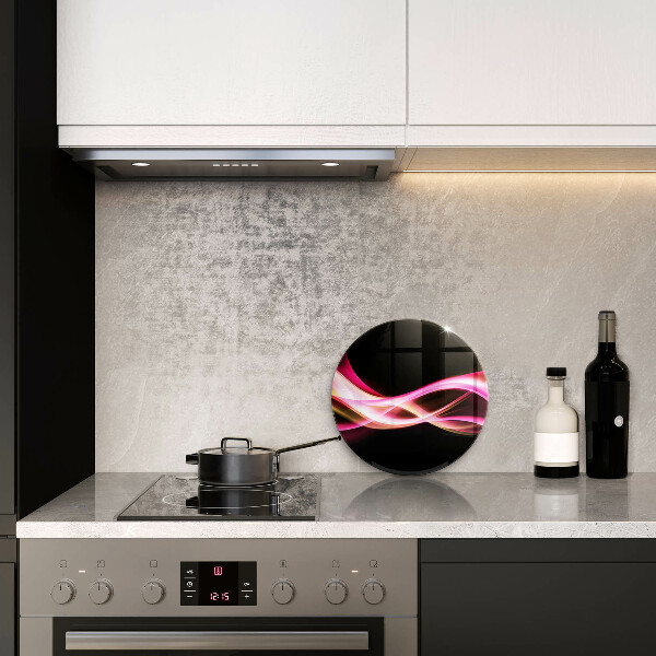 Kuchynská doska zo skla Abstraktný neónový dym