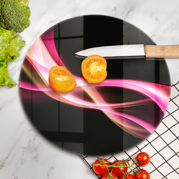 Kuchynská doska zo skla Abstraktný neónový dym