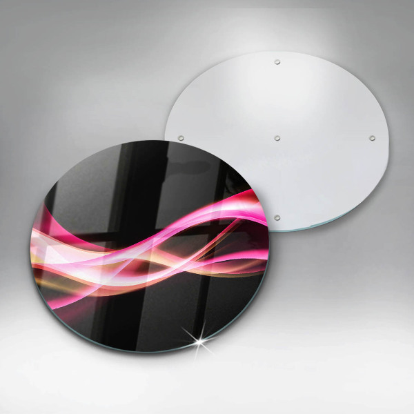 Kuchynská doska zo skla Abstraktný neónový dym