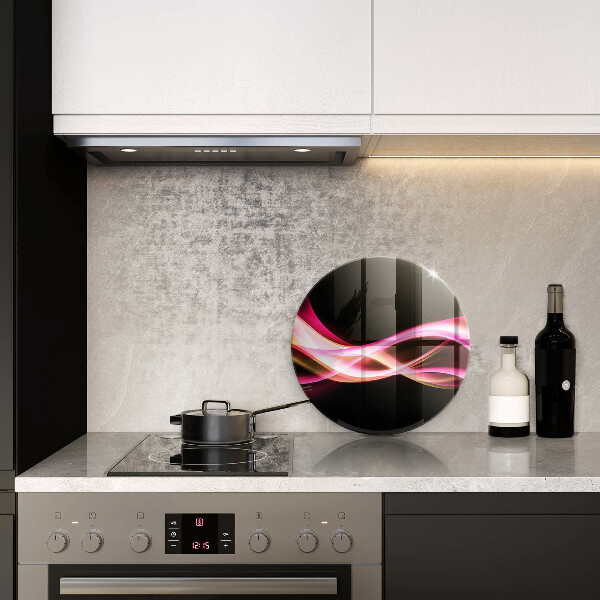 Kuchynská doska zo skla Abstraktný neónový dym