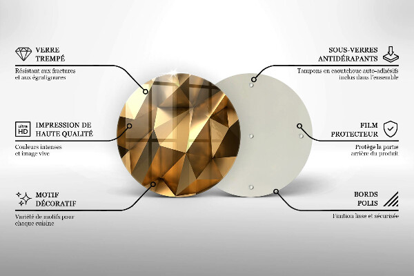 Kuchynská doska zo skla Pozadie abstrakcie štruktúry