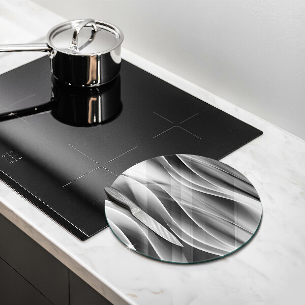 Kuchynská doska zo skla Abstraktné línie dymu