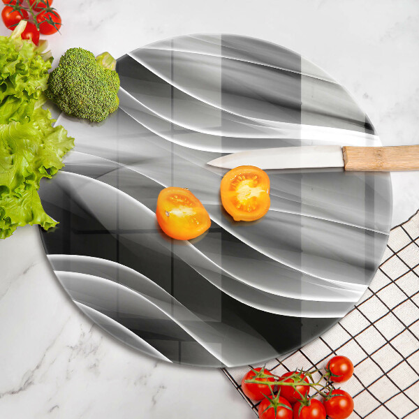 Kuchynská doska zo skla Abstraktné línie dymu