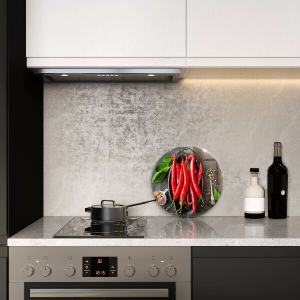 Kuchynská doska zo skla Červené chilli papričky