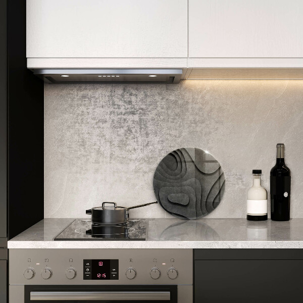 Kuchynská doska zo skla 3D tvary kameňov